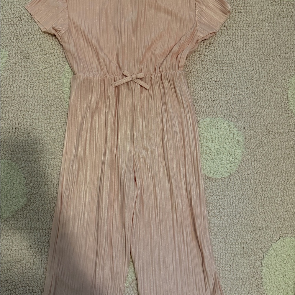 Zara Shimmer Pleated Light Pink Jumper